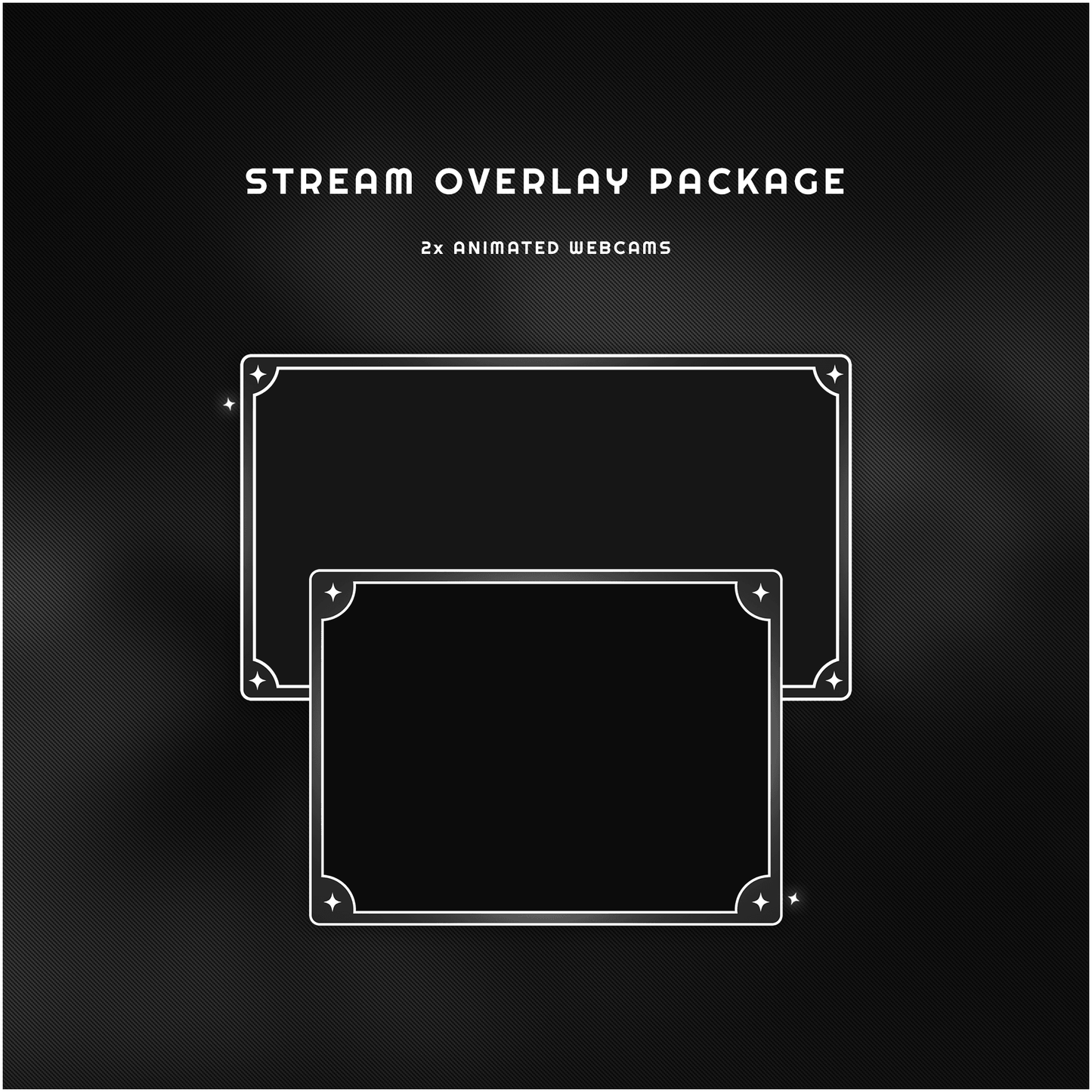 Black and white celestial webcam overlays.