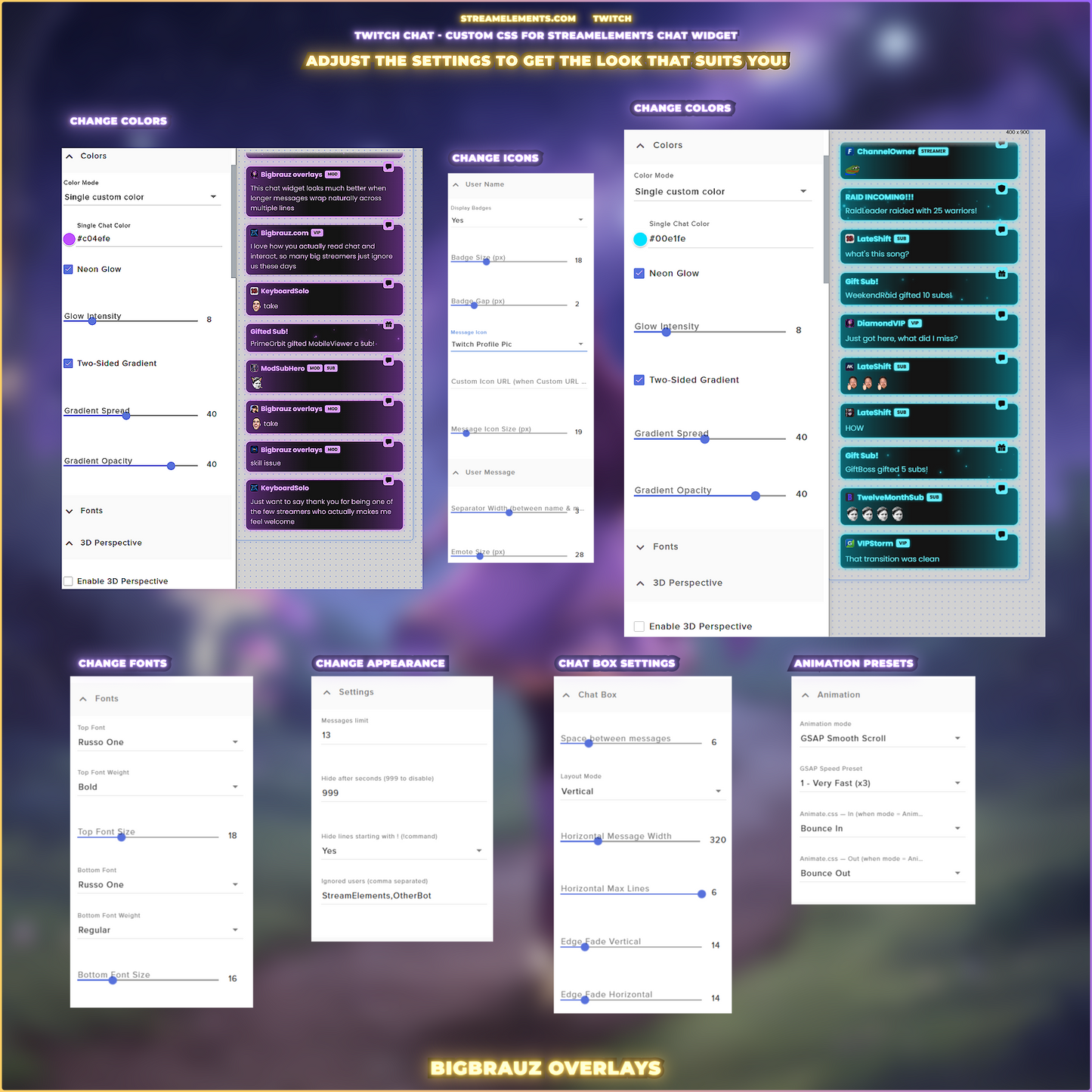 Stargazer Stream Chat Widget