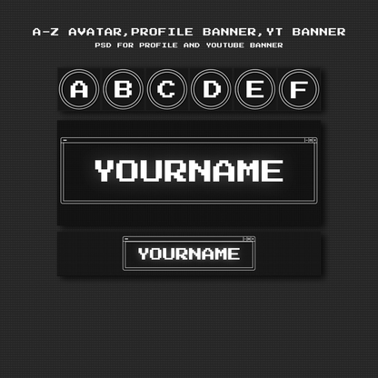 BLACK AND WHITE RETRO STREAMER PROFILE