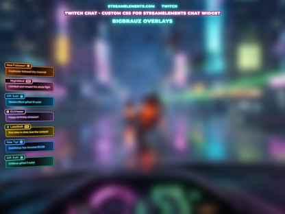 Simple RGB Neon Stream Chat