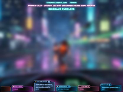Simple RGB Neon Stream Chat