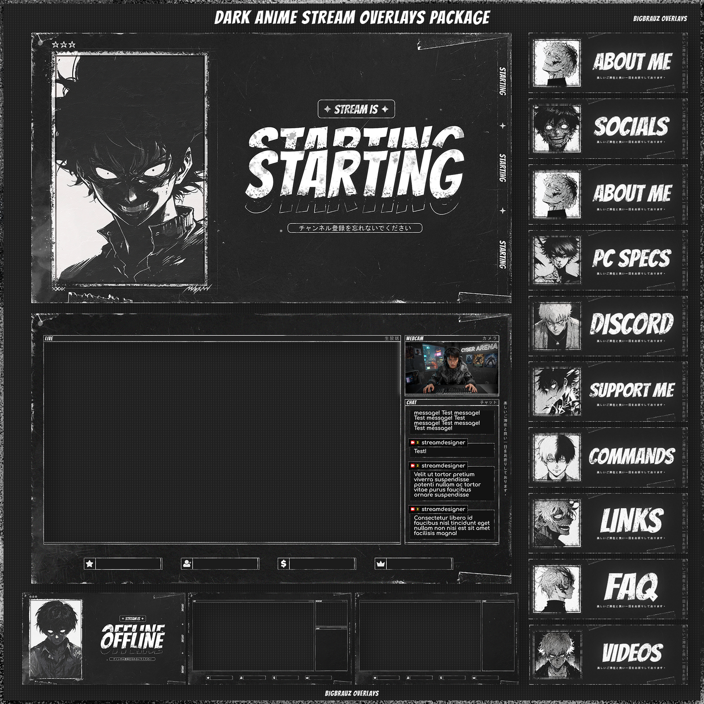 Dark Anime Stream Package