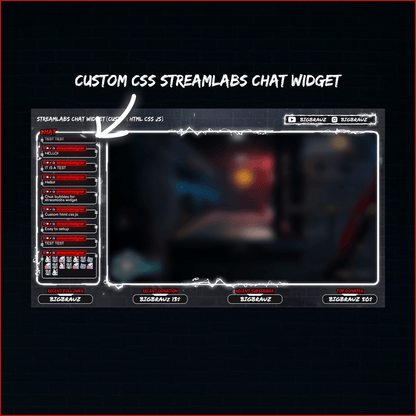 Dark neon stream overlays. Stream chat. 