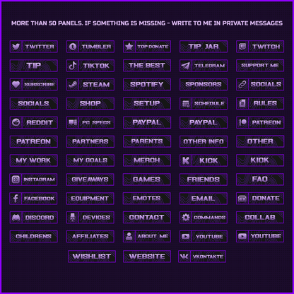 Purple stream panels