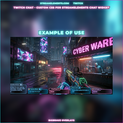 Simple RGB Neon Stream Chat