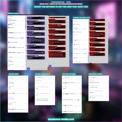 Simple RGB Neon Stream Chat
