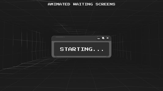 Dark retro stream overlays package