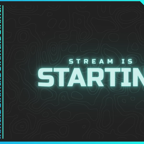 Blue neon stream overlays