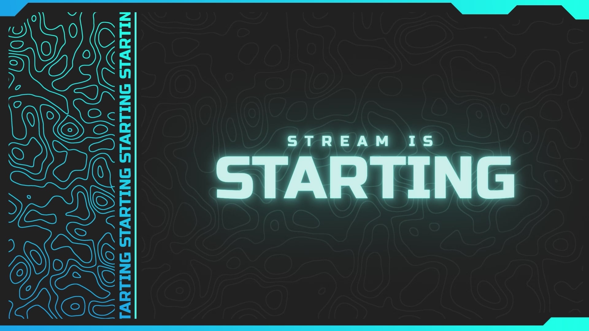 Blue neon stream overlays