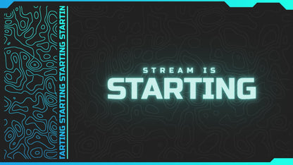 Blue neon stream overlays