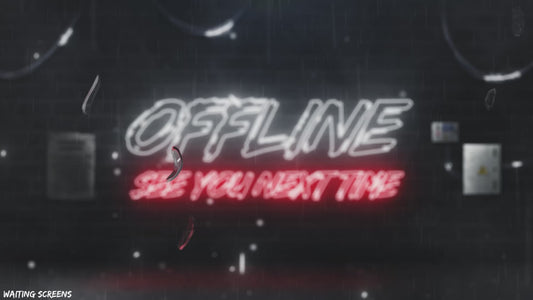 Dark neon stream overlays