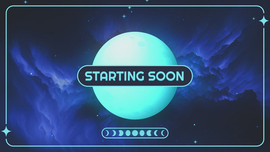 Blue celestial stream overlays