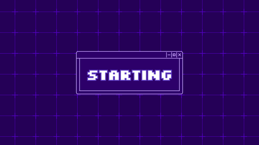 Purple retro stream overlays