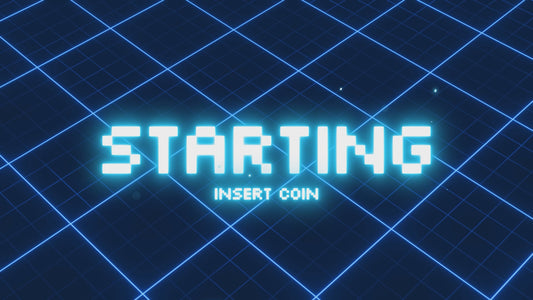 Blue retro neon stream overlays package