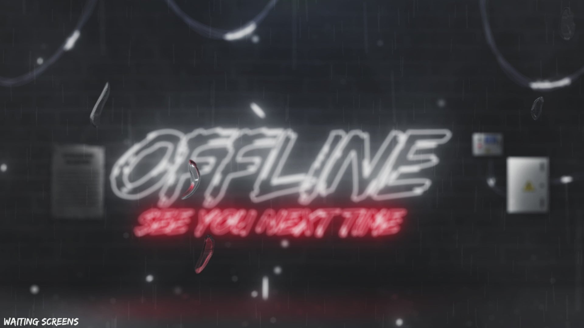 Dark neon stream overlays