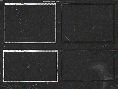 Dark anime stream overlays pack